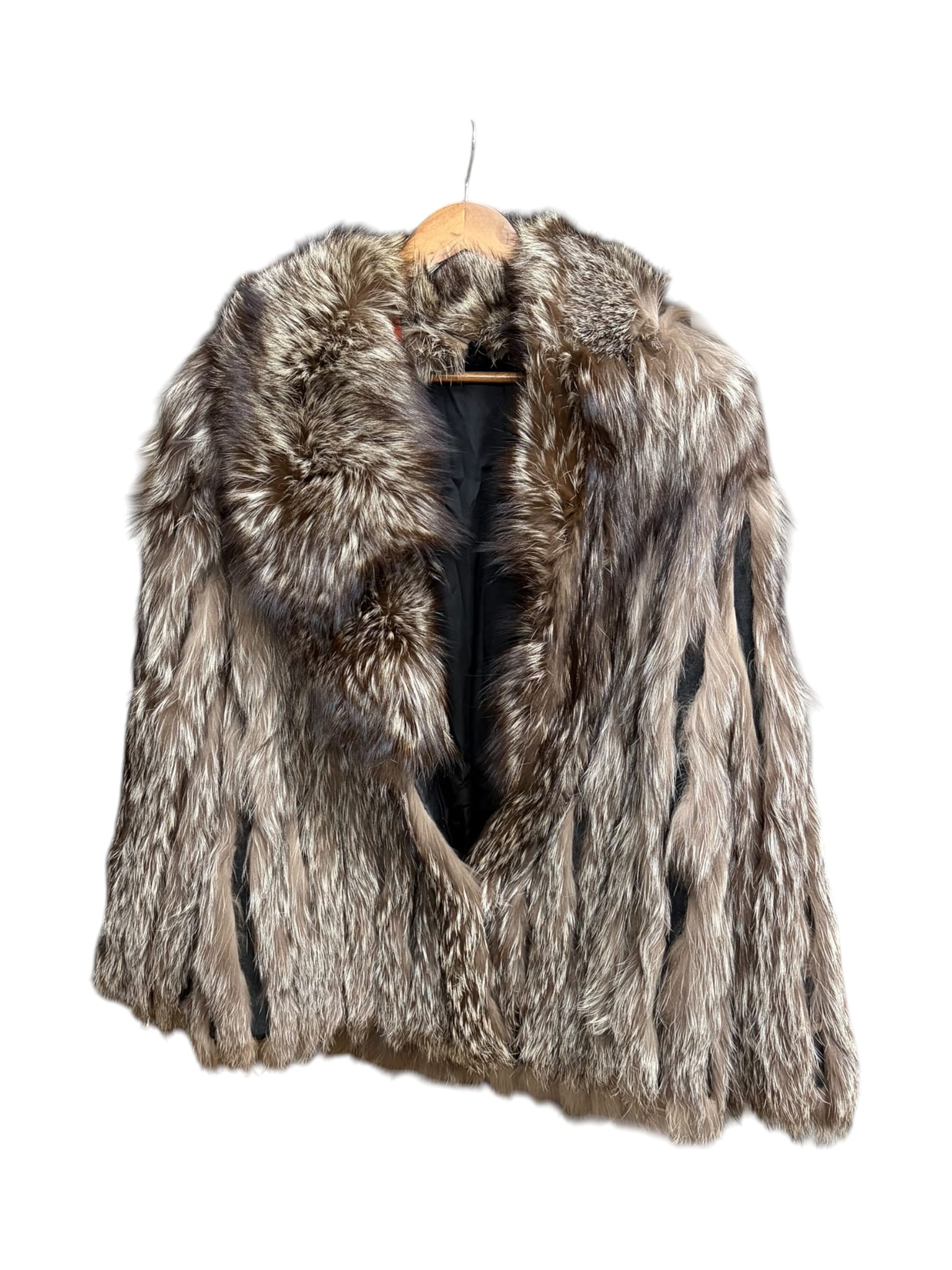 Vintage Rotiny Brown/White Saga Fox Fur Coat