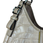 Coach Beige Maggie Croc Handbag