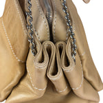 Chanel Warm Beige Leather LAX Accordion Shoulder Bag 2003
