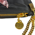 Tom Ford Black Satin Sequin Crossbody Bag