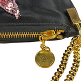 Tom Ford Black Satin Sequin Crossbody Bag