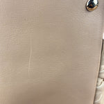 Gucci Vintage Beige Leather Ruched Handle Tote
