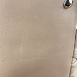 Gucci Vintage Beige Leather Ruched Handle Tote