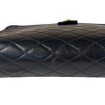 YSL Black Leather Baby Victoire Chain Clutch