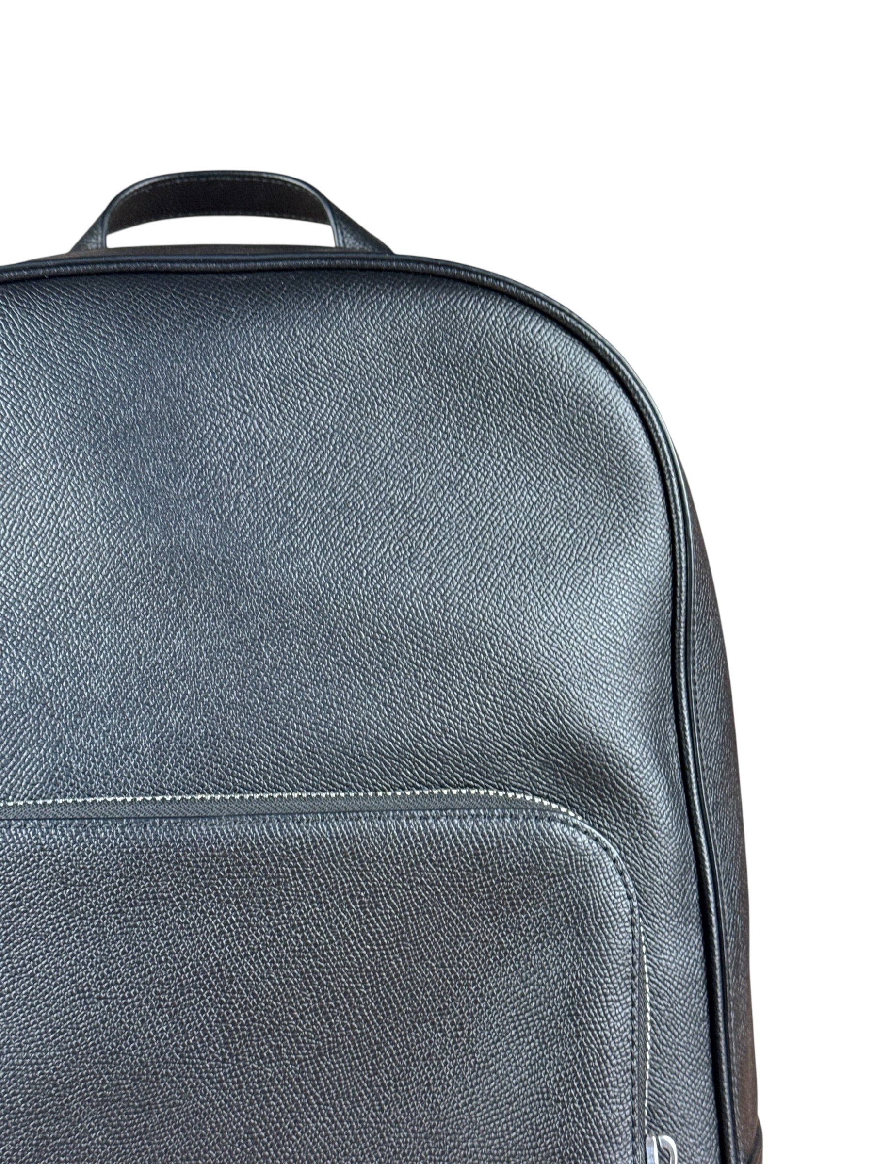 Coach Black Crossgrain Leather Wade Backpack
