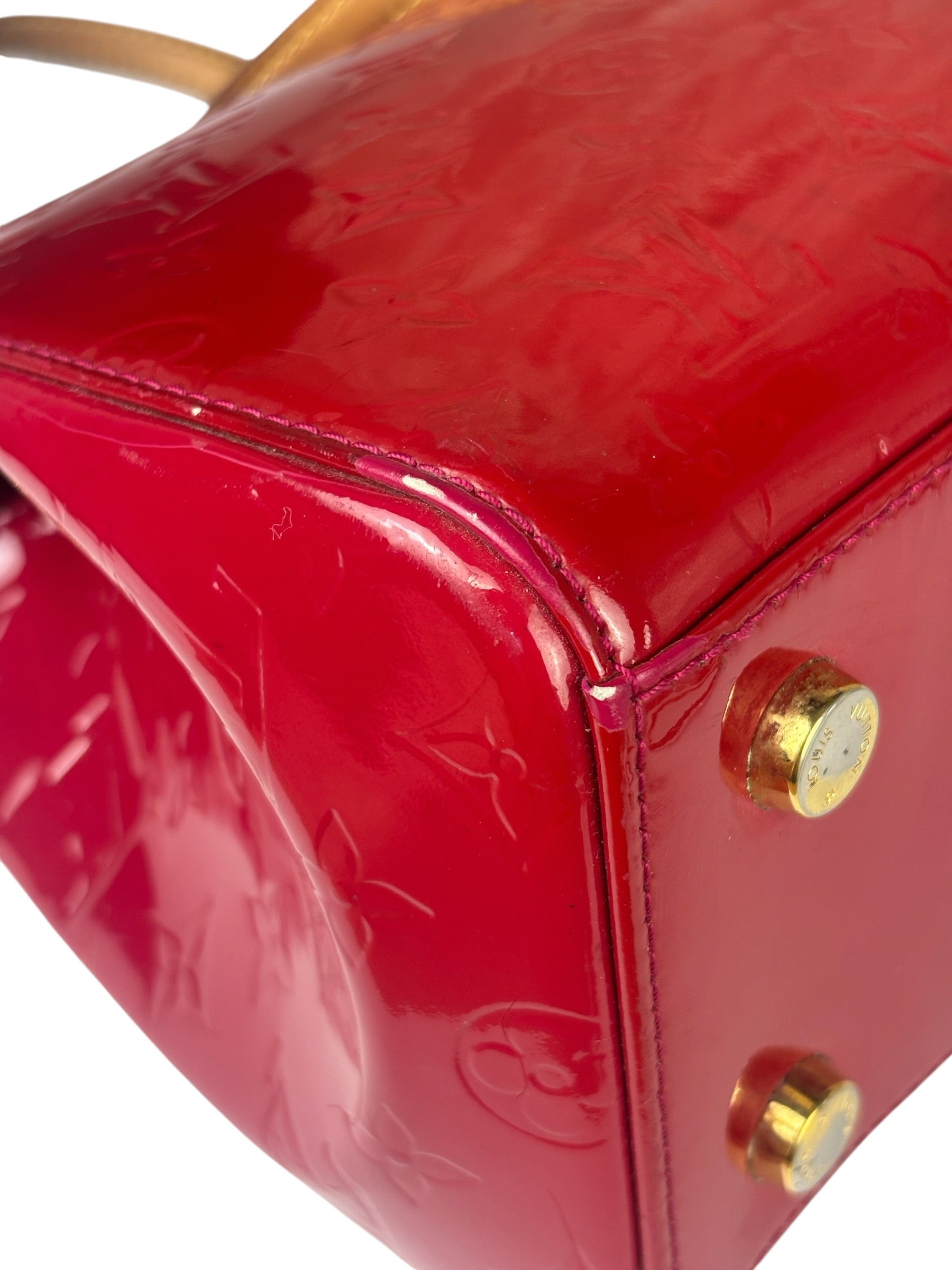 Louis Vuitton Red Vernis Brea Two-Way Bag MM