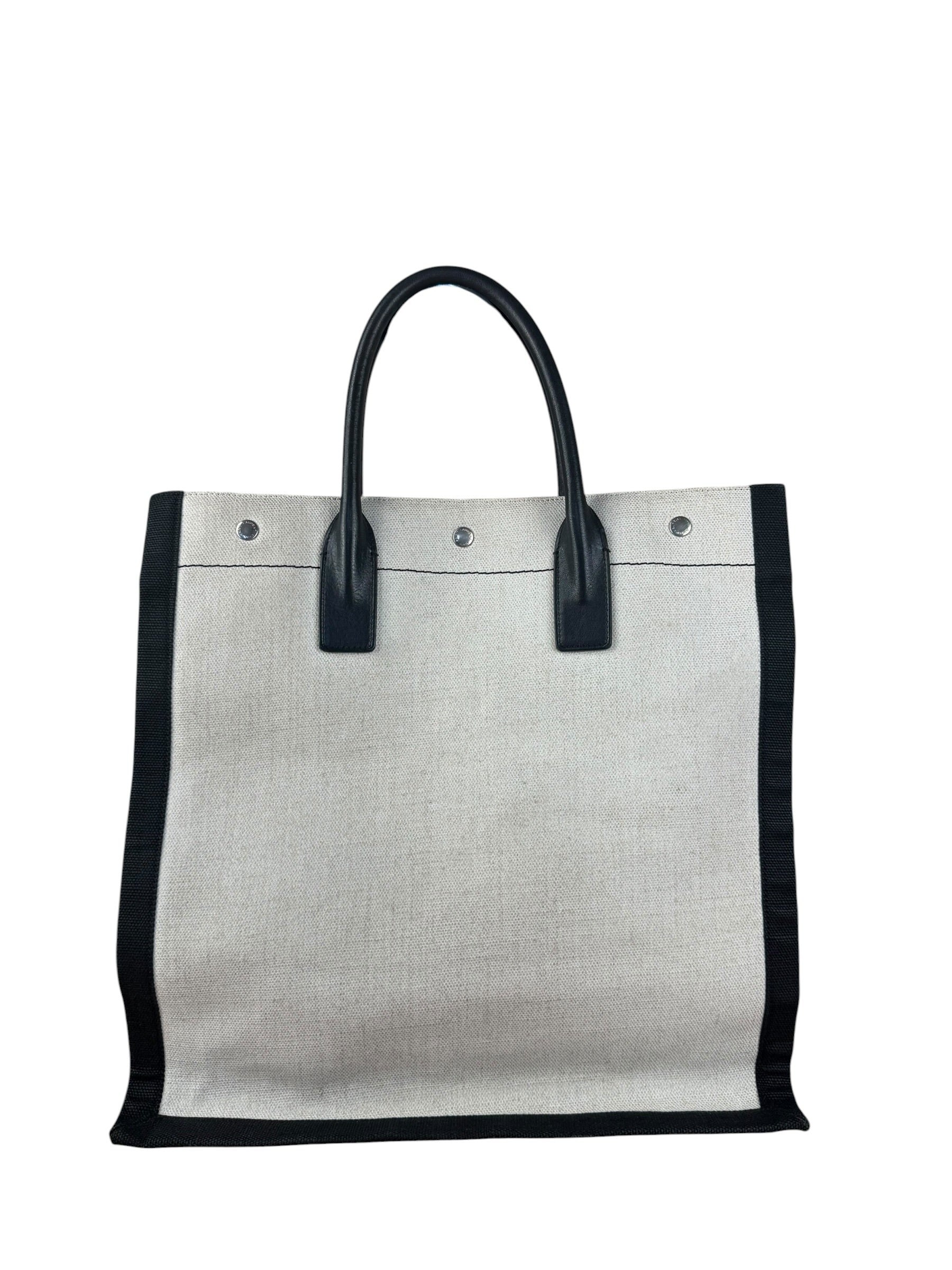 Yves Saint Laurent  Beige Rive Gauche Tote Bag
