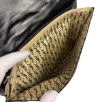 Yves Saint Laurent Black Quilted Leather Clutch