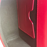 Alexander McQueen Red Leather Mini Jeweled Knuckle Shoulder Bag