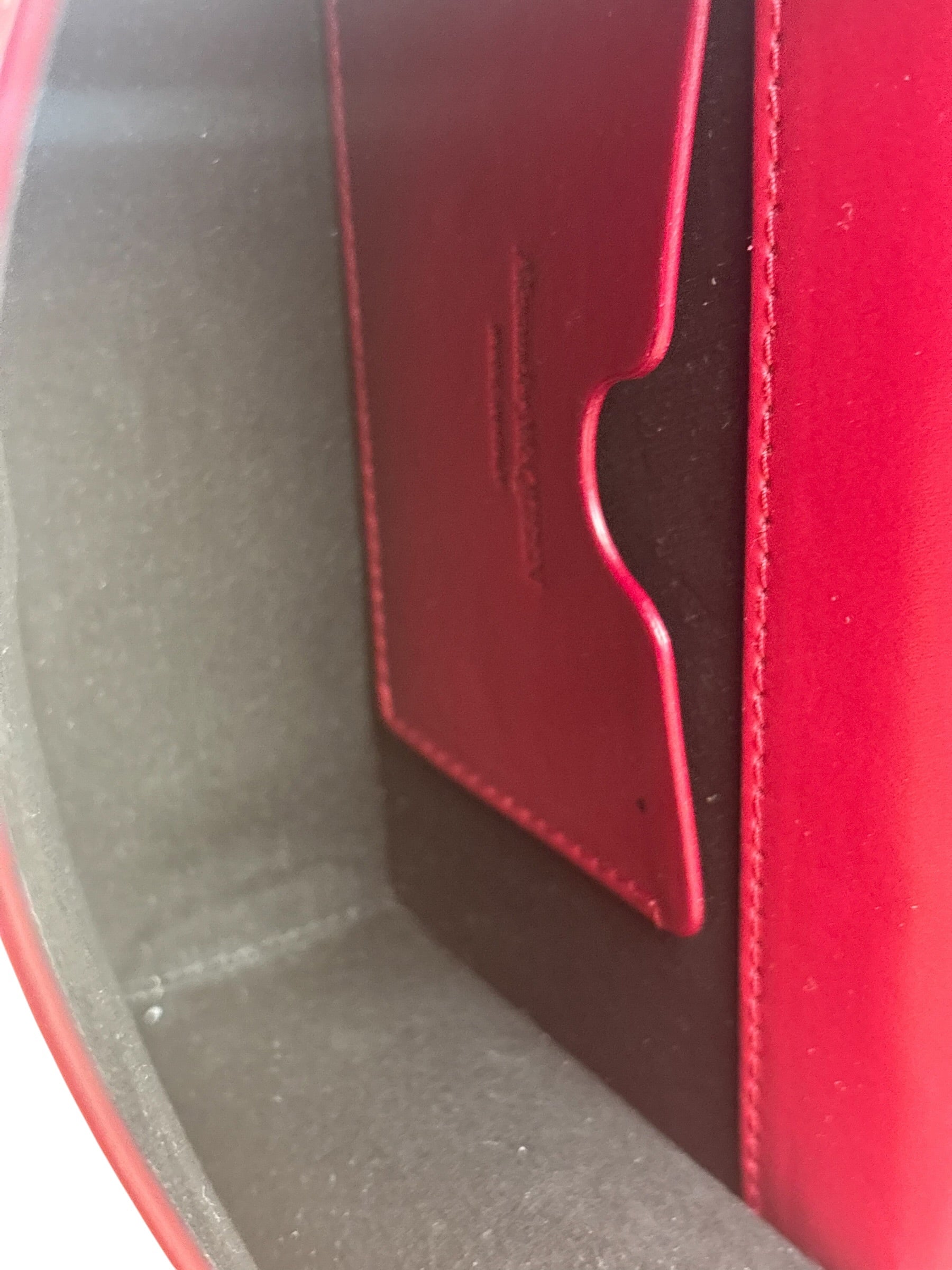 Alexander McQueen Red Leather Mini Jeweled Knuckle Shoulder Bag