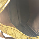 Gucci Brown Leather Trim Supreme Crossbody Bag