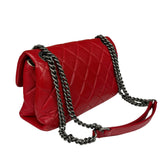 Chanel Striking Red Quilted Rocks Small Flap Bag 2014
