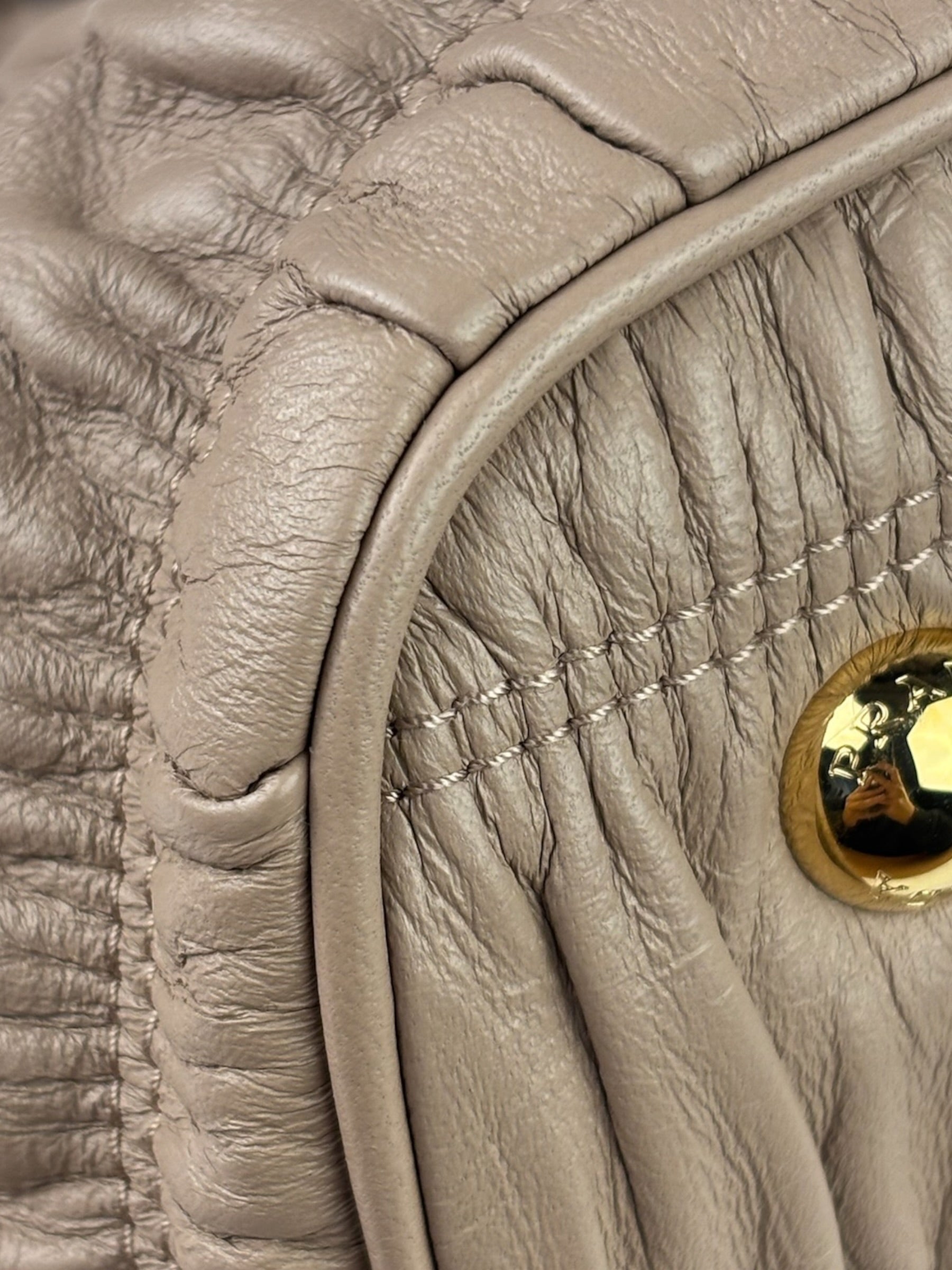 Prada Blush Pink  Gaufre Nappa Leather Two-Way Bag
