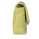 Chanel Yellow Caviar Leather Mini Flap Bag