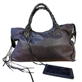 Balenciaga Vintage Purple Classic Motorcycle City Bag