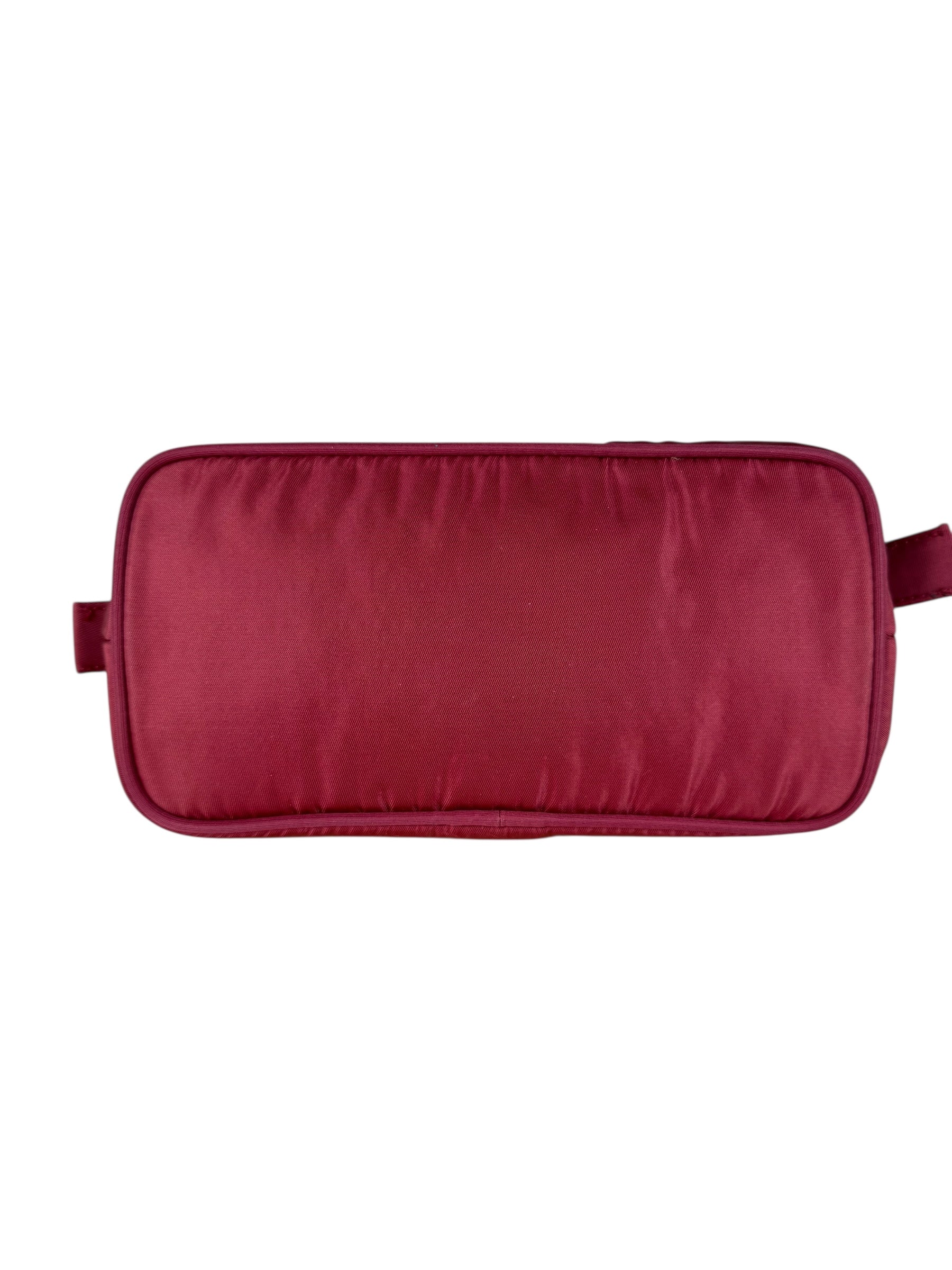 Prada Red Nylon Cosmetic Clutch