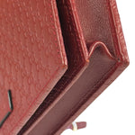 Gucci Red Micro GG Leather Crossbody Wallet