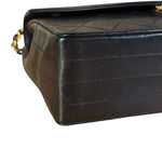 Chanel Vintage Black Quilted Diana Shoulder Bag 1986-1988