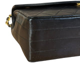 Chanel Vintage Black Quilted Diana Shoulder Bag 1986-1988