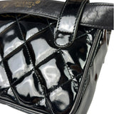 Chanel Black Patent Leather Belt Bag 1995