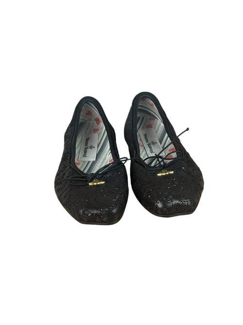 Vivienne Westwood Black Brigitte Ballerina Flats