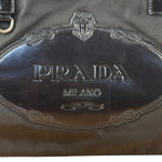 Prada Vintage Black Nylon/Patent Shoulder Bag