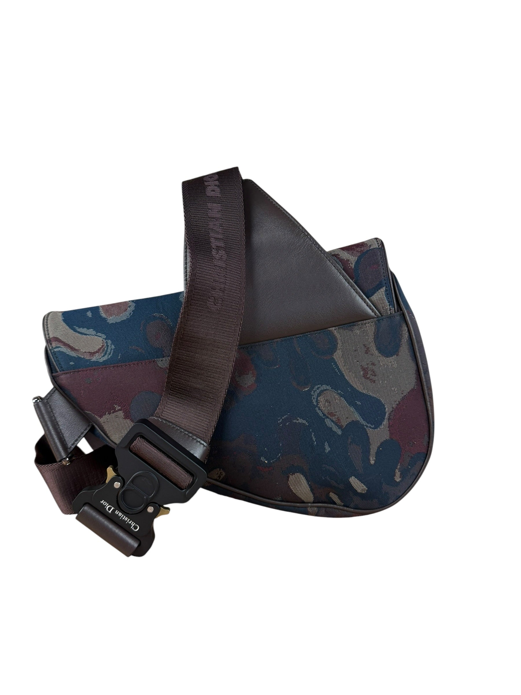 Christian Dior x Peter Doig Saddle Camouflage Canvas Messenger