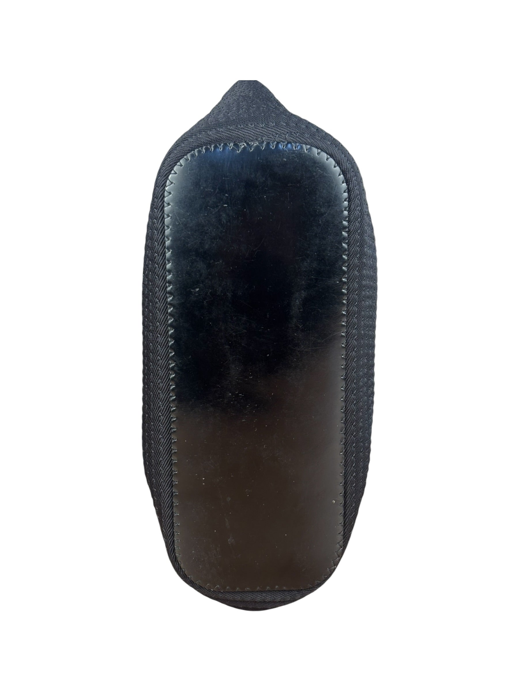 Gucci Vintage Black Ribbed Bamboo Top Handle Bag