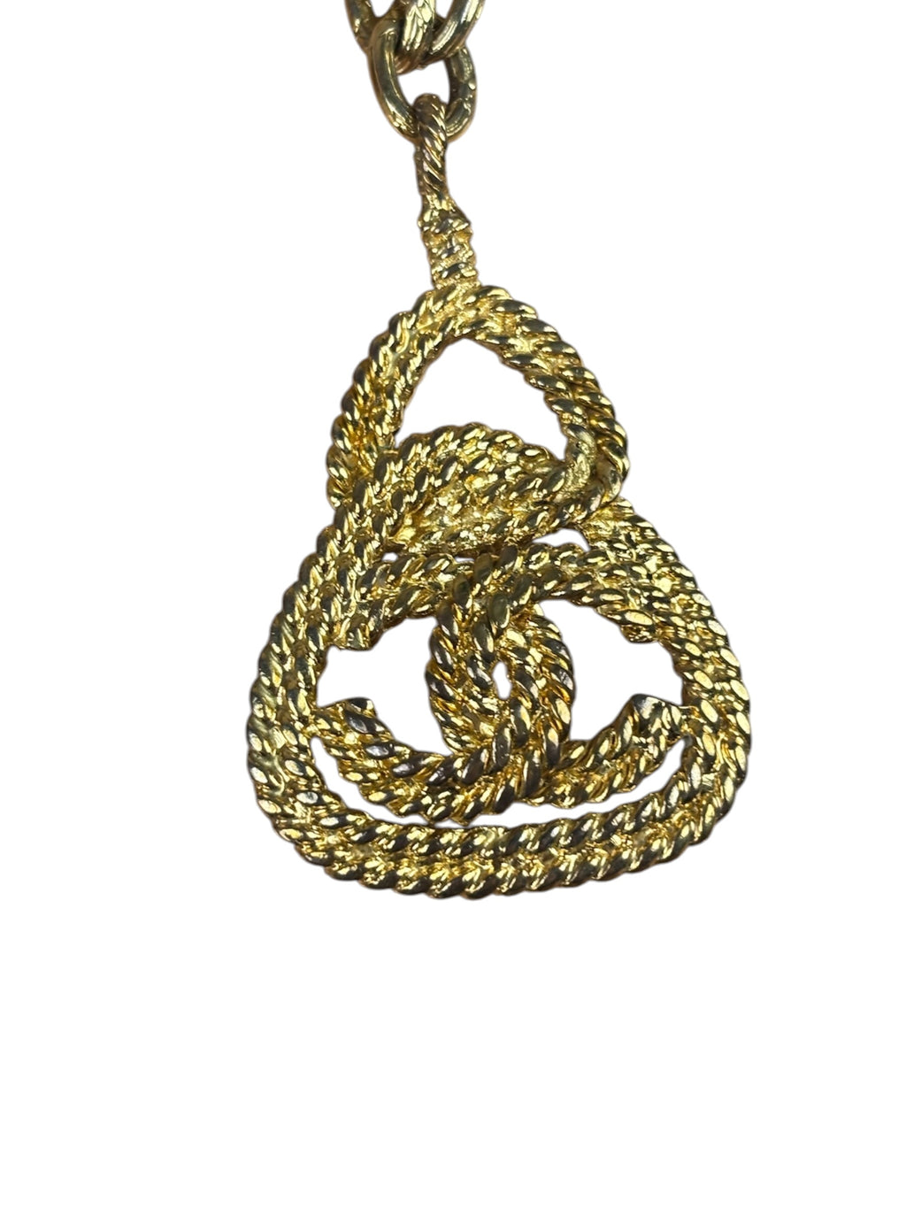 Chanel Rope Medallion CC Pendant Necklace