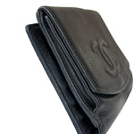 Chanel Navy Blue Leather Caviar Wallet
