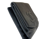 Chanel Navy Blue Leather Caviar Wallet