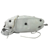 Balenciaga White Lambskin Le Cagole Shoulder Bag