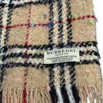 Burberry Check Alpaca Bouclé Wool Scarf