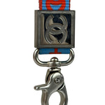Chanel Coco Mark Nylon Strap Key Lanyard Blue