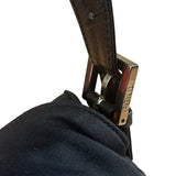 Fendi Vintage Black Mamma Baguette Shoulder Bag