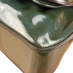 Fendi Vintage Green Patent Leather B Handbag