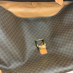 Celine Vintage Macadam Coated Canvas Weekender Travel Bag