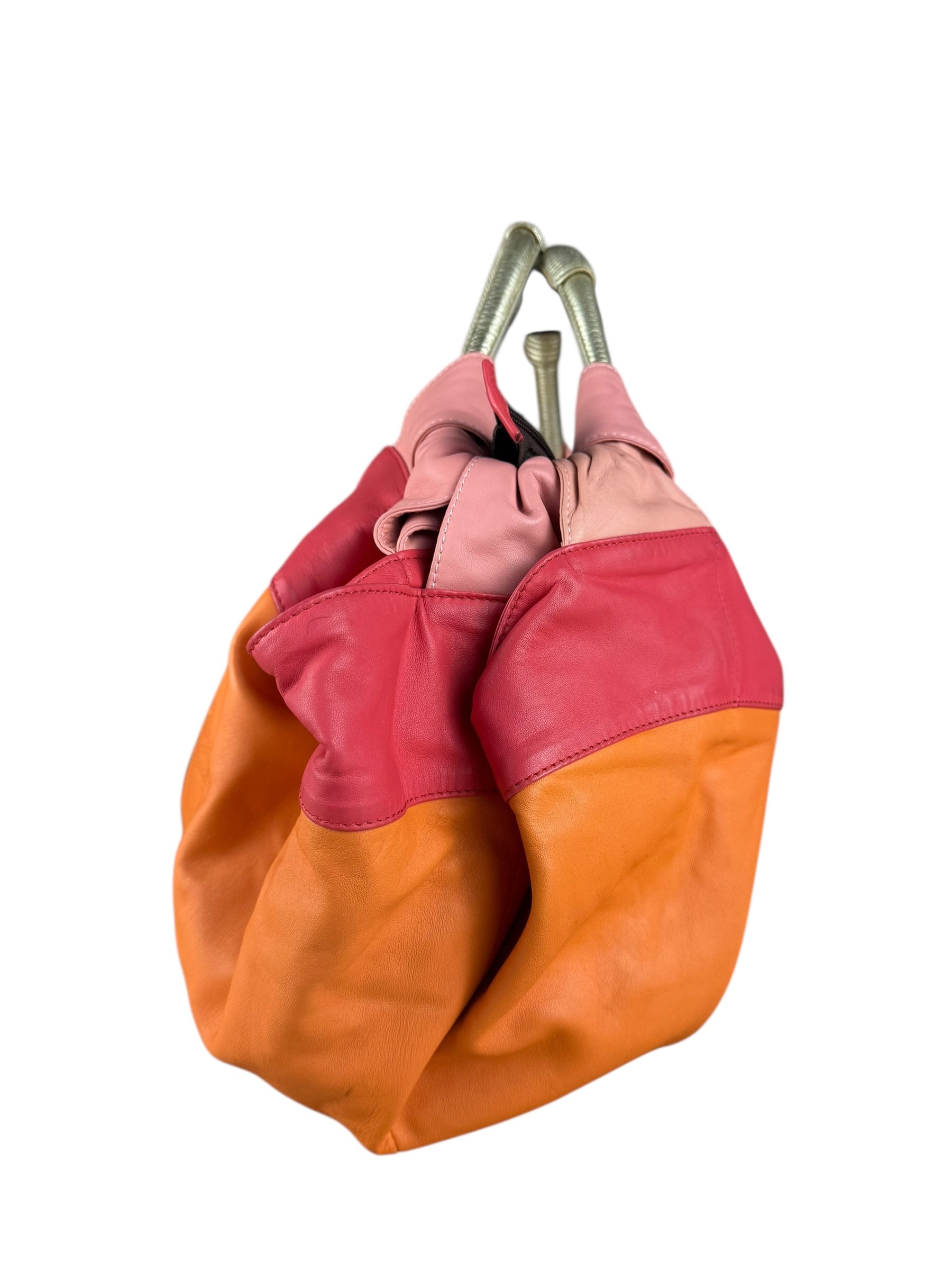 Loewe Leather Nappa Aire Handbag Orange/Pink