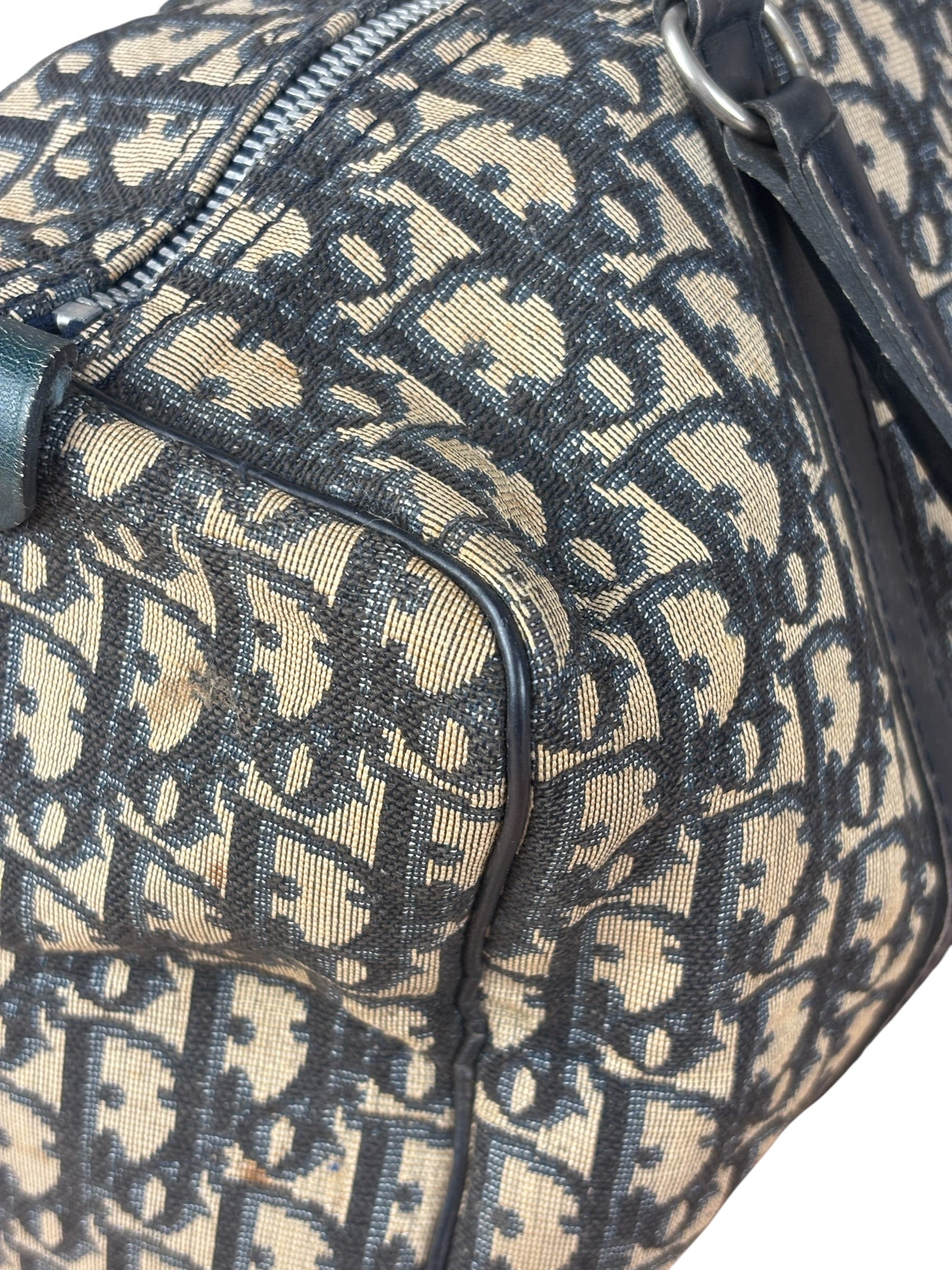 Christian Dior Canvas Monogram Trotter Mini Boston Hand Bag