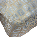 Fendi Vintage Blue Zucca Print Baguette
