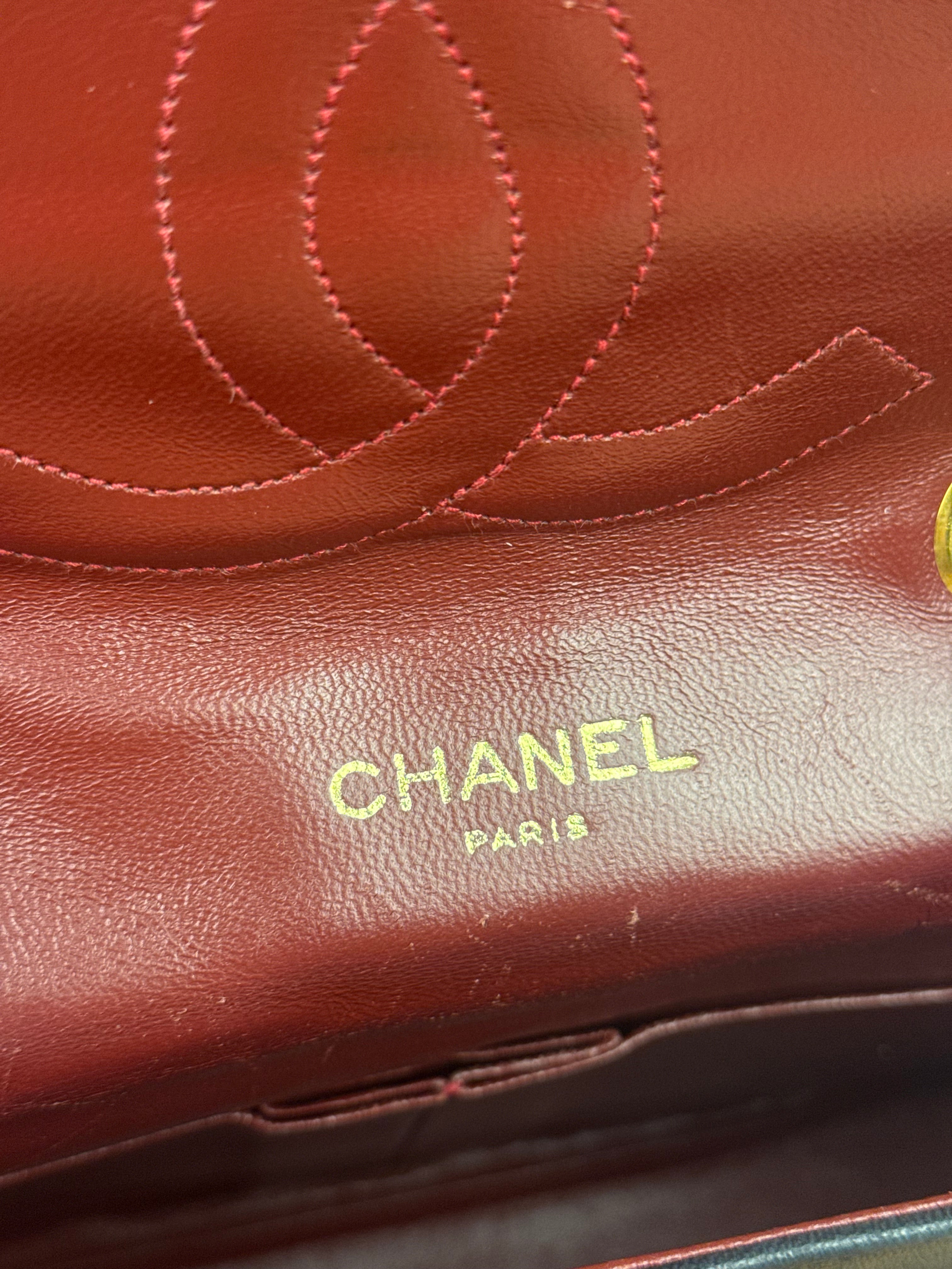 Chanel Black Quilted Leather Chain Flap Bag