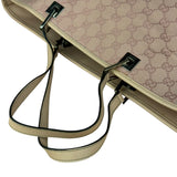 Gucci Vintage Pink Canvas Large Tote Bag