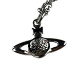 Vivienne Westwood Silver Toned Bas Relief Pendant Necklace