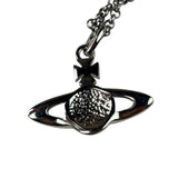 Vivienne Westwood Silver Toned Bas Relief Pendant Necklace