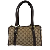 Gucci GG Canvas Top Handle Mini Boston Handbag
