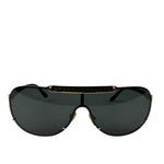 Versace VE2140 Striking Gold Greca Pattern On Top Bar Sunglasses