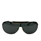 Versace VE2140 Striking Gold Greca Pattern On Top Bar Sunglasses