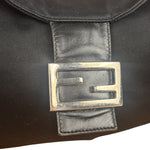 Fendi Vintage Black Mamma Baguette Shoulder Bag