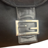 Fendi Vintage Black Mamma Baguette Shoulder Bag