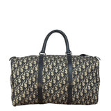 Christian Dior Vintage Navy Blue Trotter Boston Bag